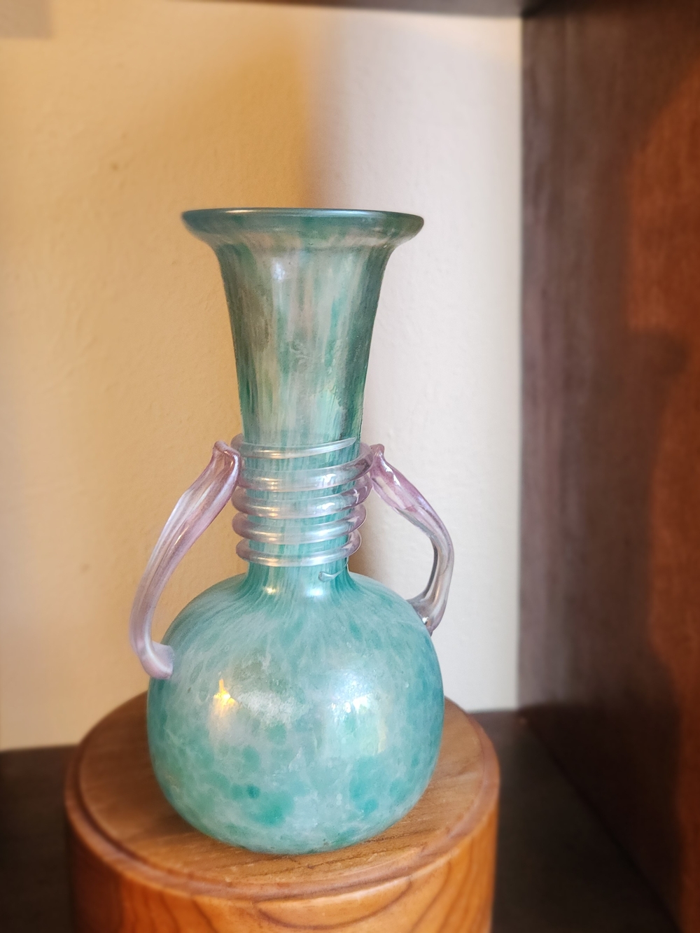 Murano Vintage Scavo Glass Amphora